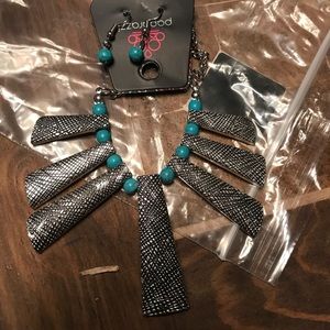 Necklace and earrings